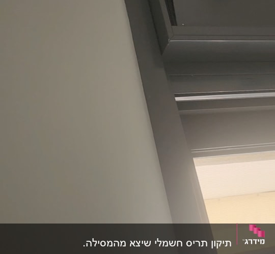 תמונה של תריסים על קיר פנימי